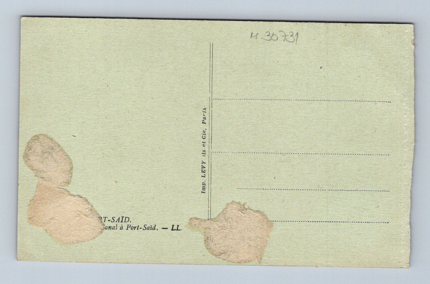 Pohlednice Afrika Port-Said kanál a lodě (M30731)