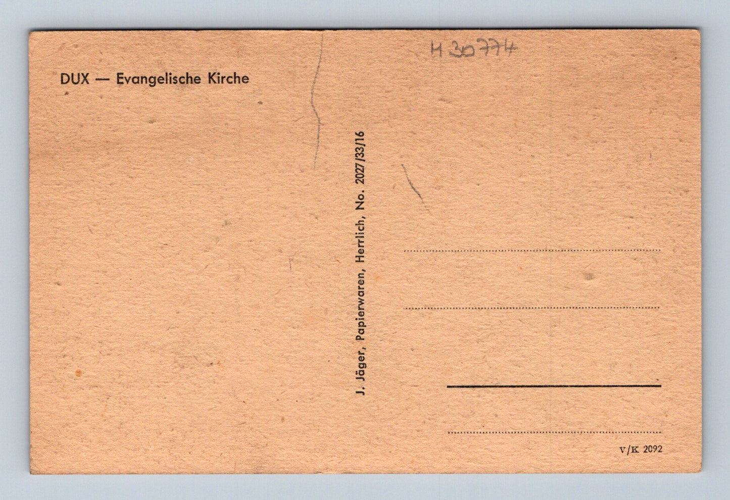 Pohlednice Duchcov Evangelický kostel (M30774)