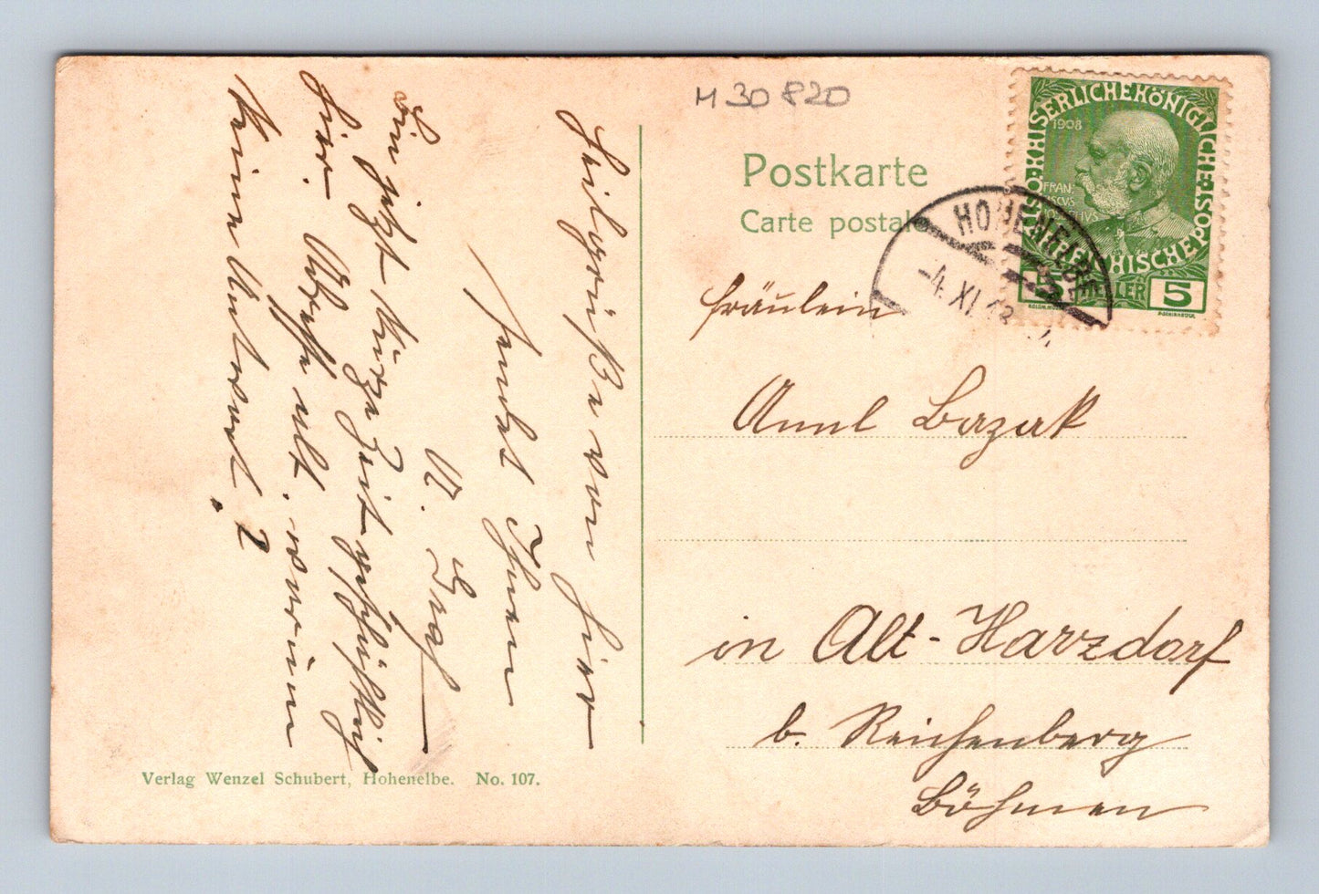 Pohlednice Vrchlabí klášterní kostel interiér 1908 (M30820)