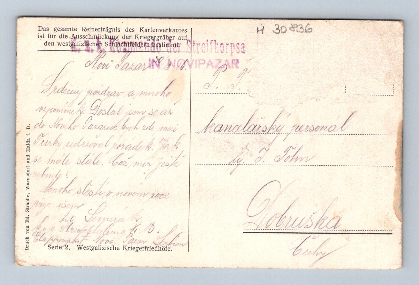 Pohlednice Polsko Biadoliny válečné hroby 1. sv. válka (M30836)