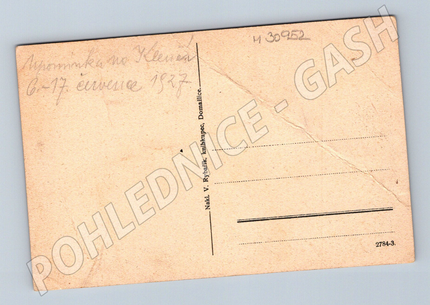 Pohlednice Klenec pod Čerchovem panorama 1927 (M30952)