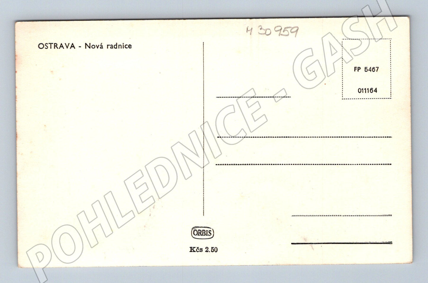 Pohlednice Ostrava Nová radnice (M30959)