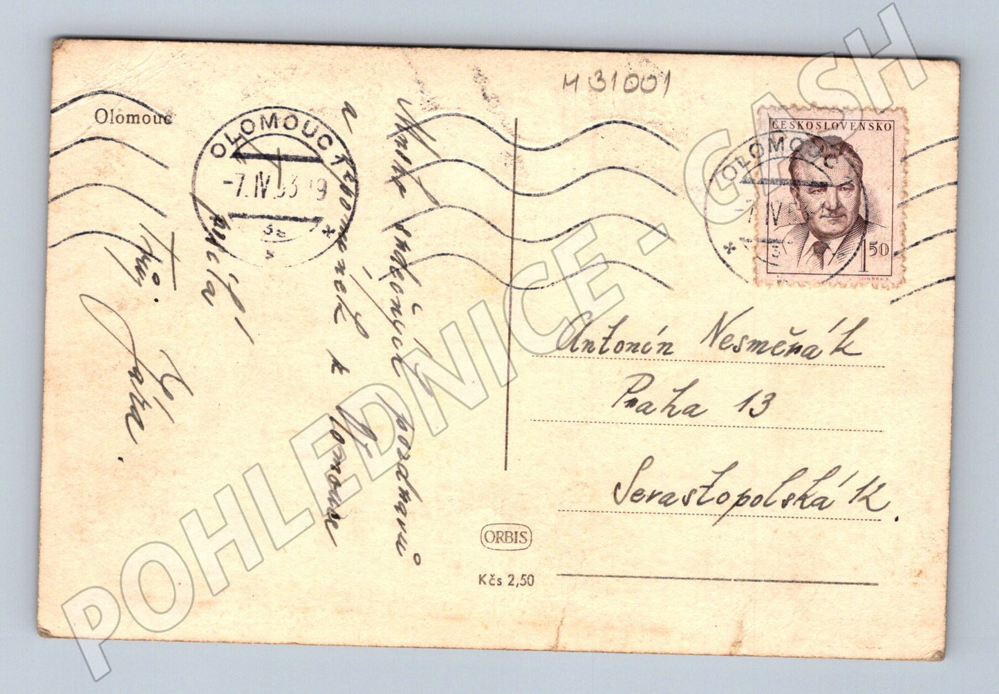 Pohlednice Olomouc panorama města 1939 (M31001)