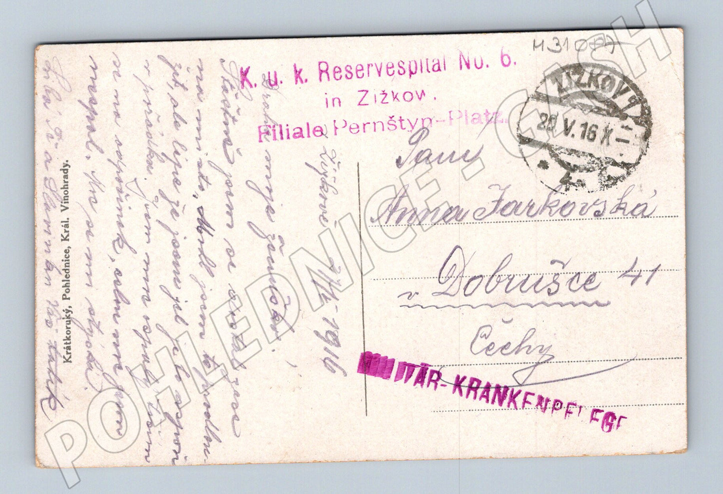 Pohlednice Praha Malá Strana a Hradčany 1916 (M31087)