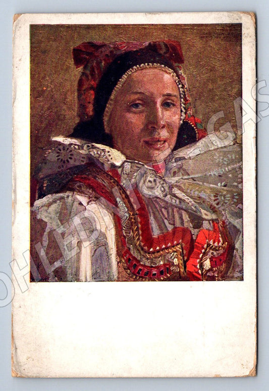 Pohlednice děvucha z Nenkovic Jano Köhler (M3116)