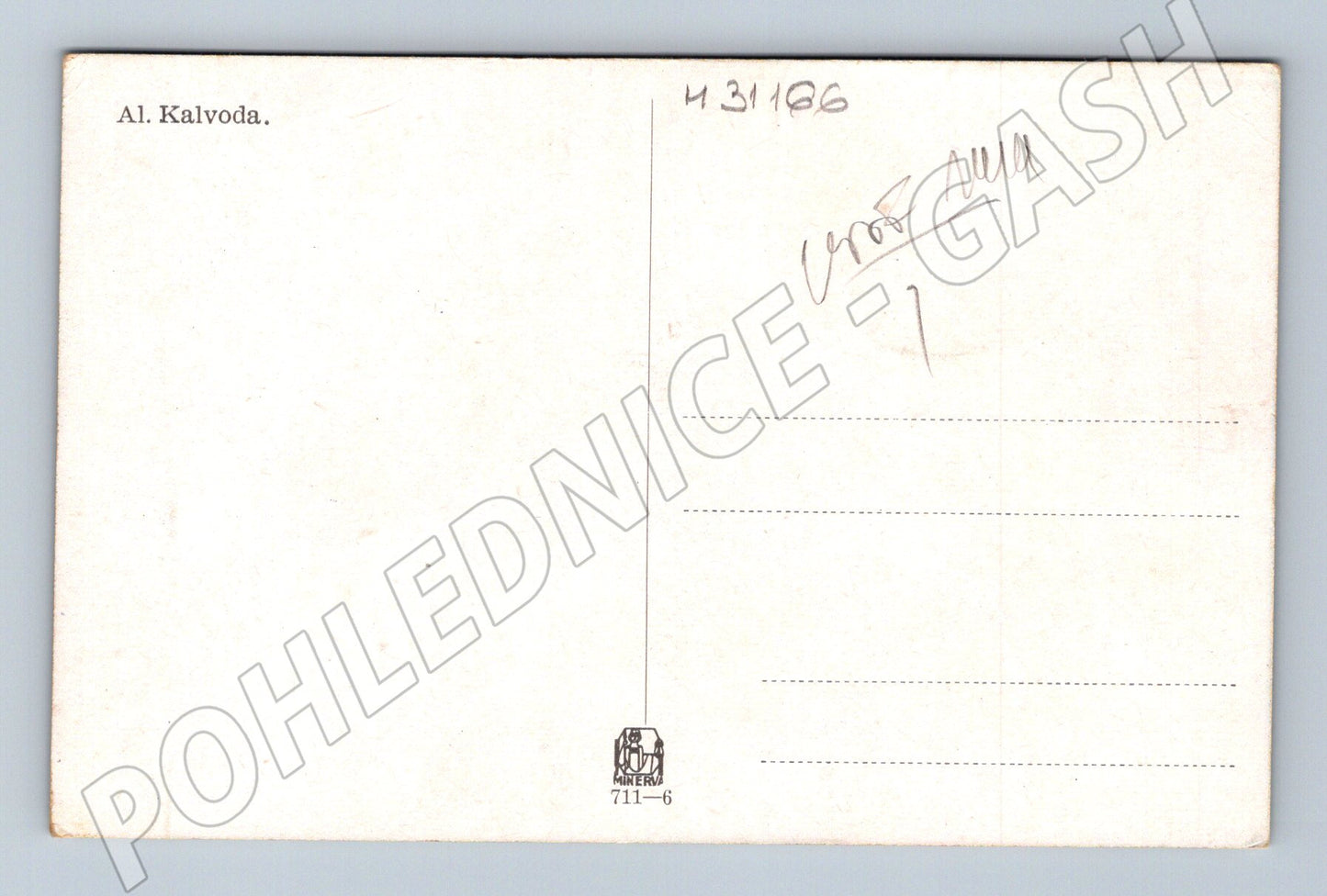 Pohlednice malba krajina Al. Kalvoda (M31166)