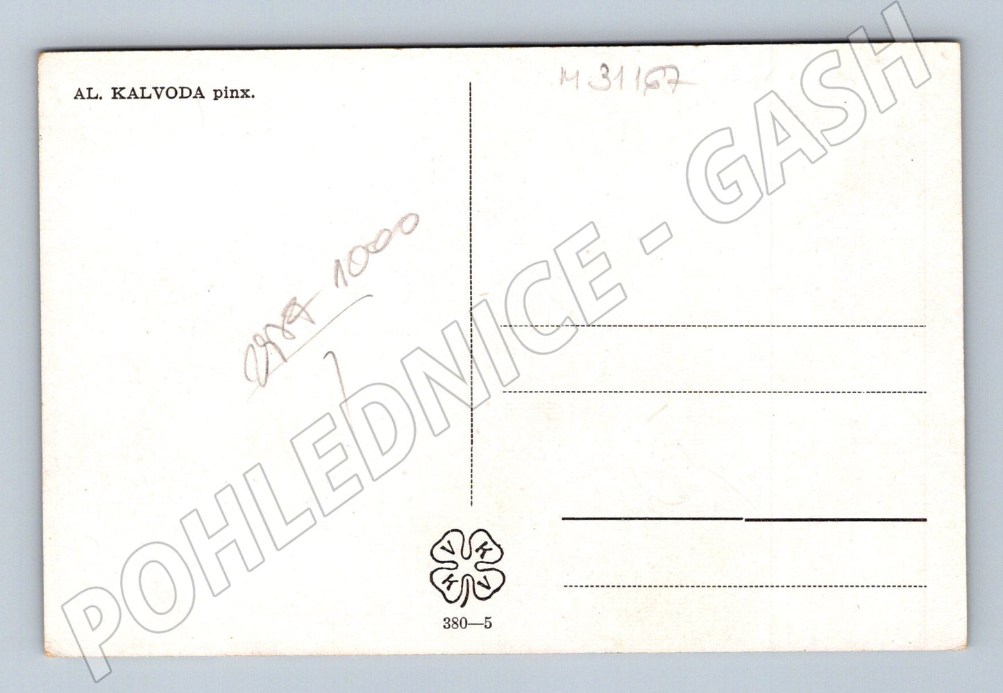 Pohlednice krajina Al. Kalvody (M31167)