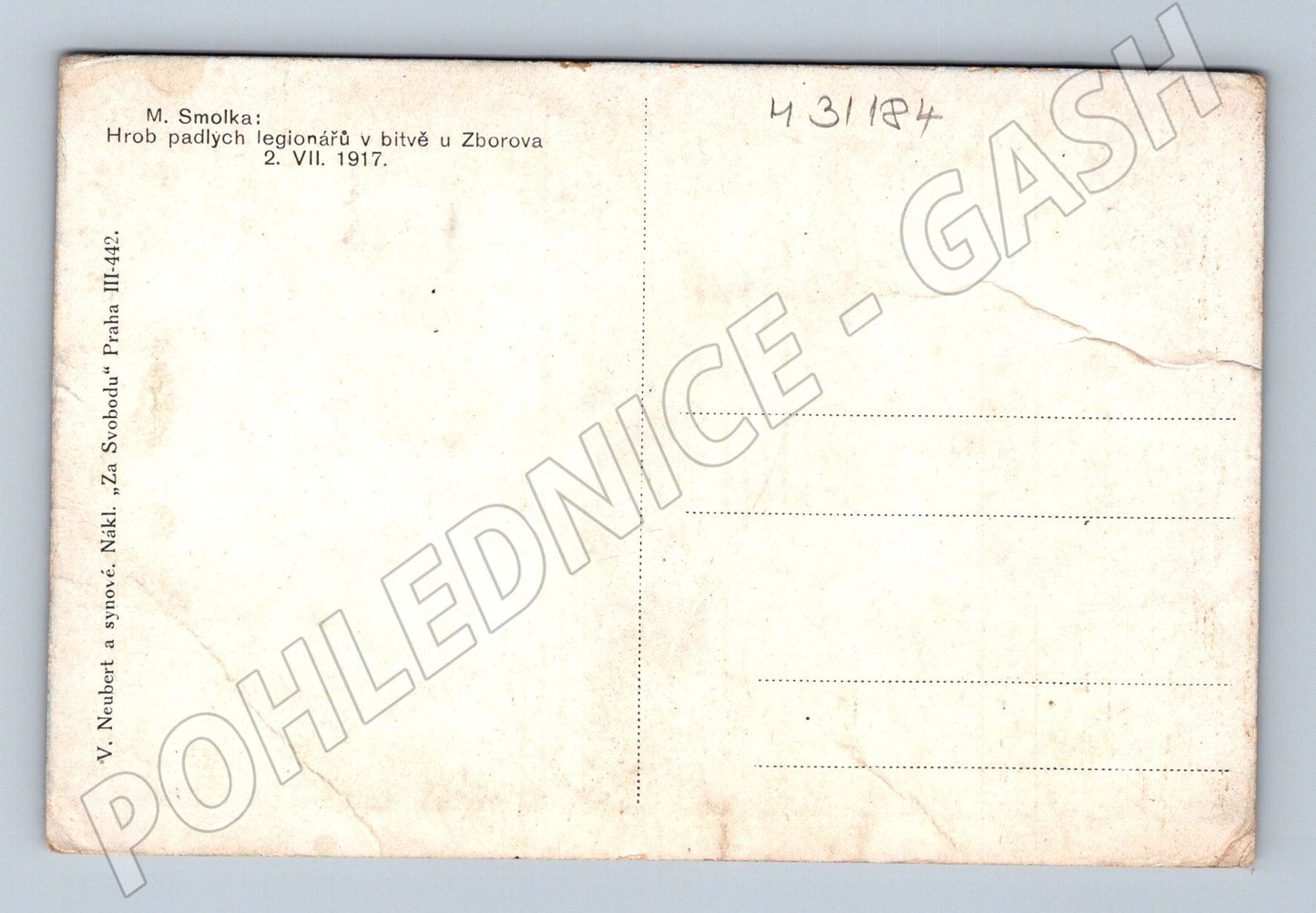 Pohlednice Hrob legionářů Zborov 1917 (M31184)