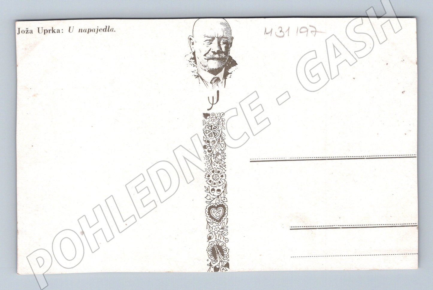 Pohlednice Joža Uprka U napajedla (M31197)