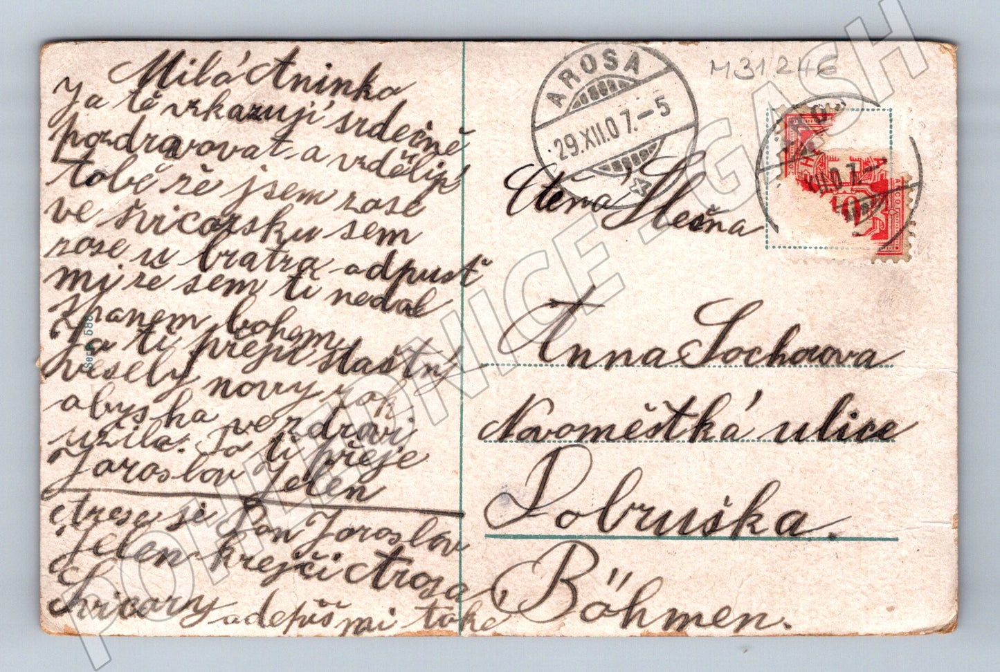 Pohlednice Novoroční motiv děti 1907 (M31246)