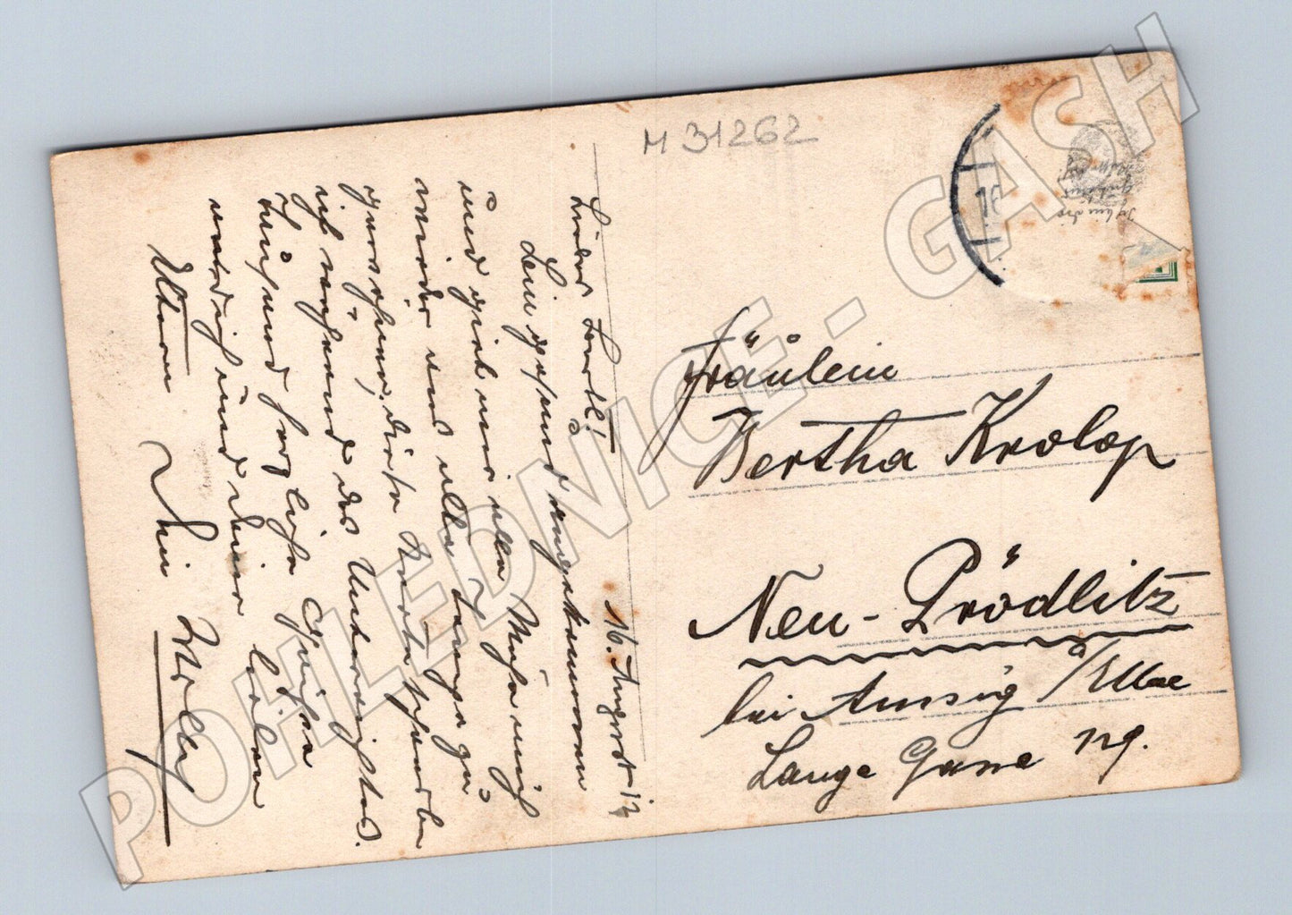 Pohlednice Německo žena s květinami 1913 (M31262)