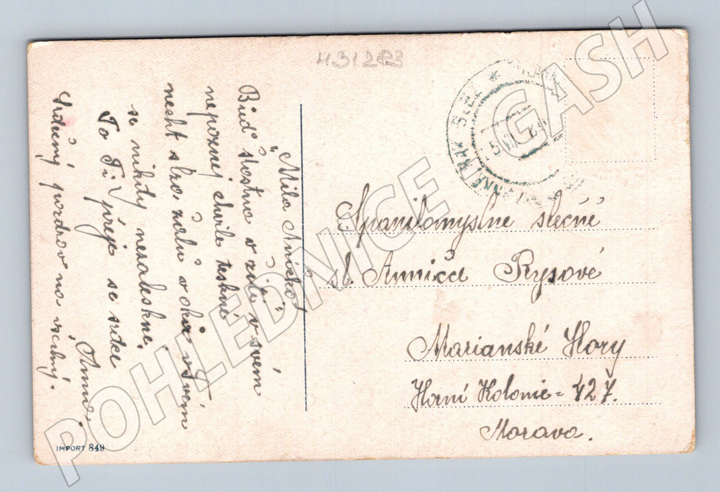 Pohlednice SRDEČNÉ PŘÁNÍ K JMENINÁM 1960 (M31283)
