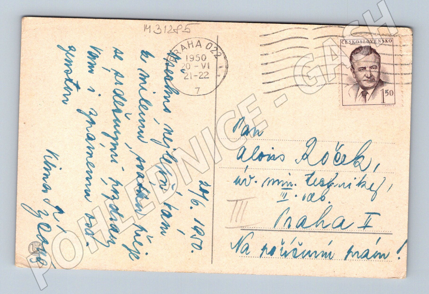 Pohlednice Květiny orchideje 1950 (M31285)