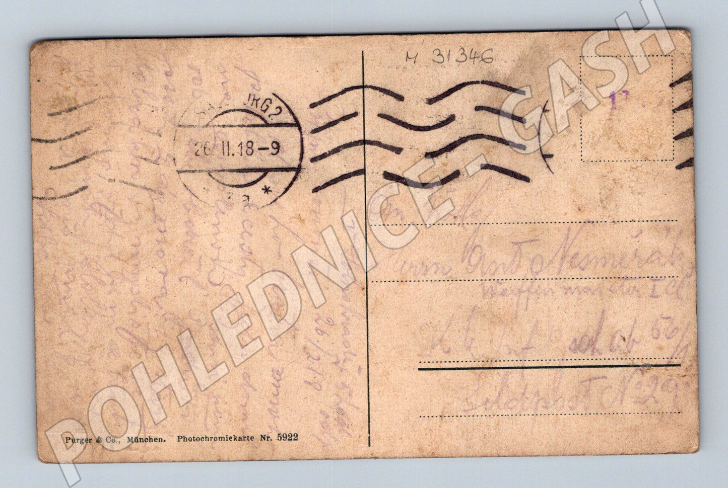 Pohlednice Rakousko Salzburg Festung Hohensalzburg 1918 (M31346)