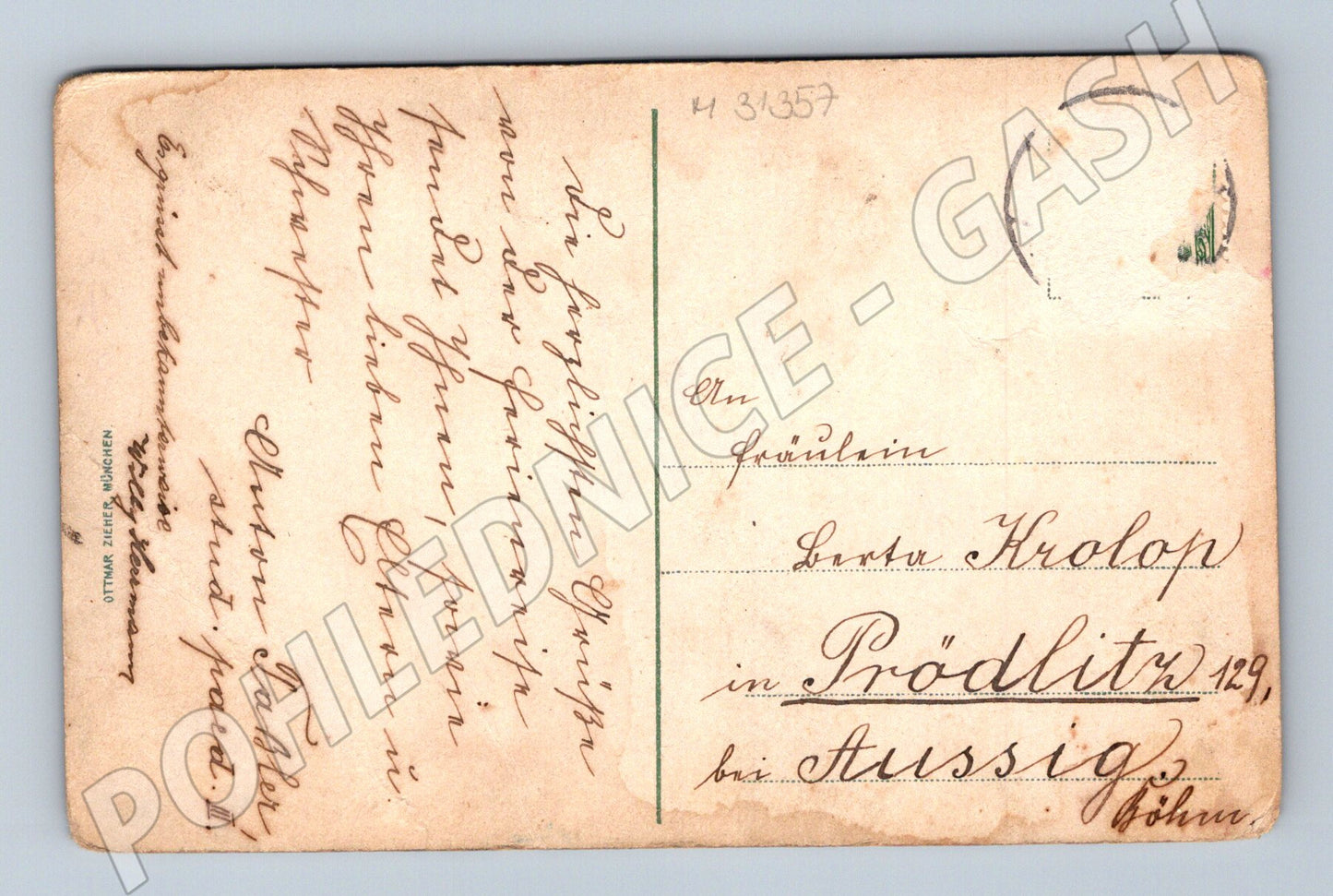 Pohlednice Německo Drážďany město řeka 1940 (M31357)