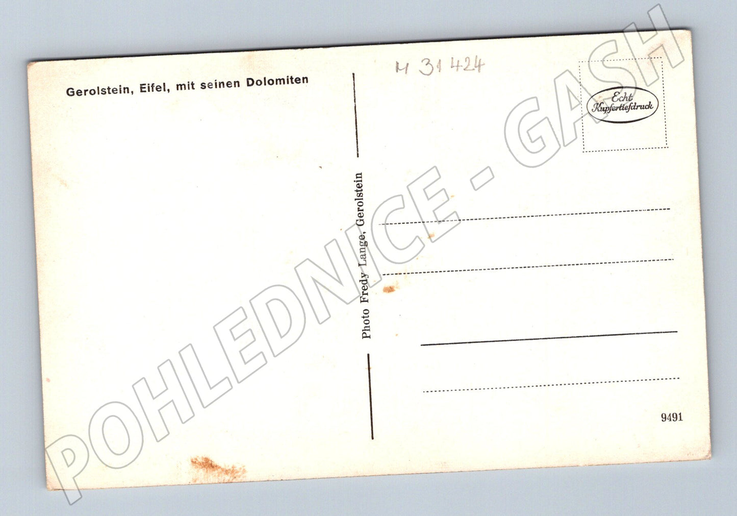 Pohlednice Německo Gerolstein skalnatá krajina (M31424)