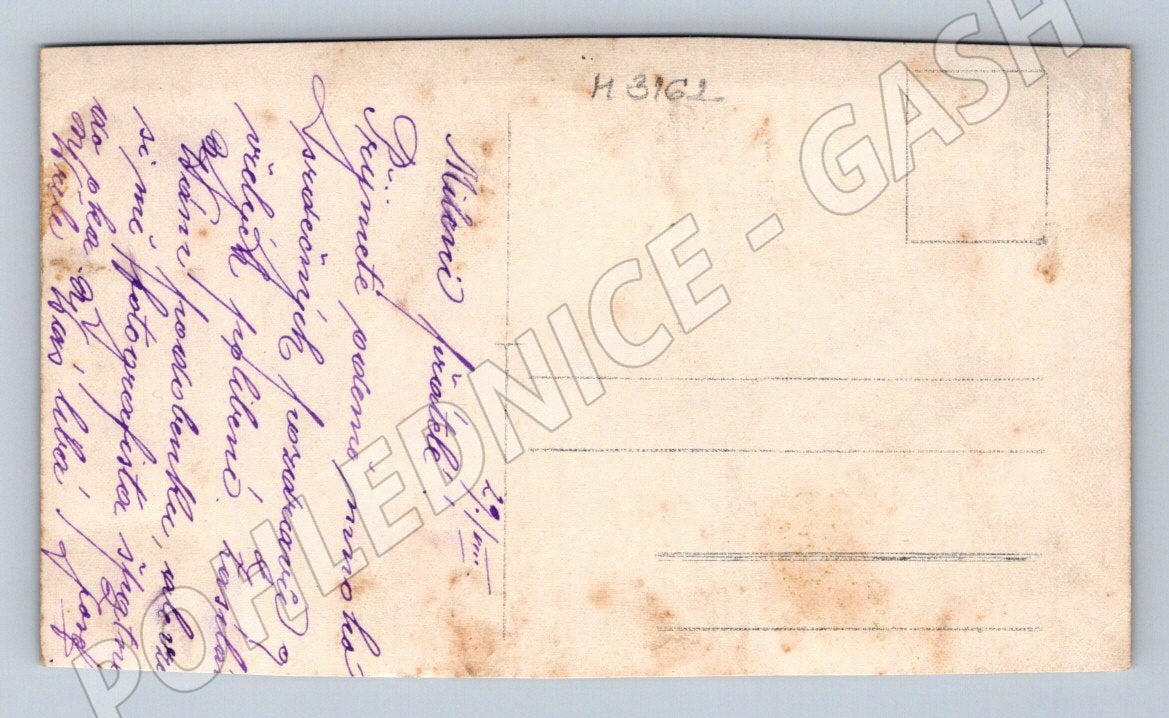 Pohlednice herec ve vojenské uniformě pozdrav (M3162)