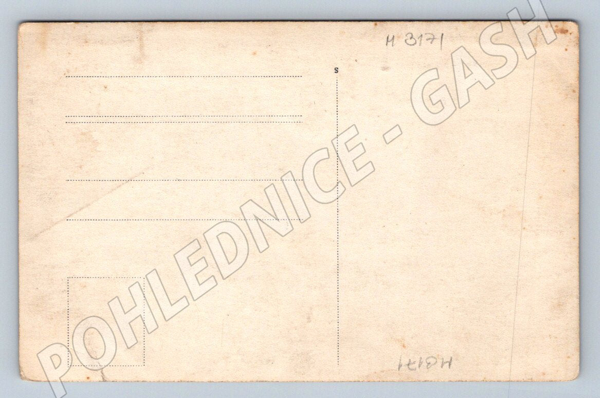 Postcard workers at road construction (M3171)