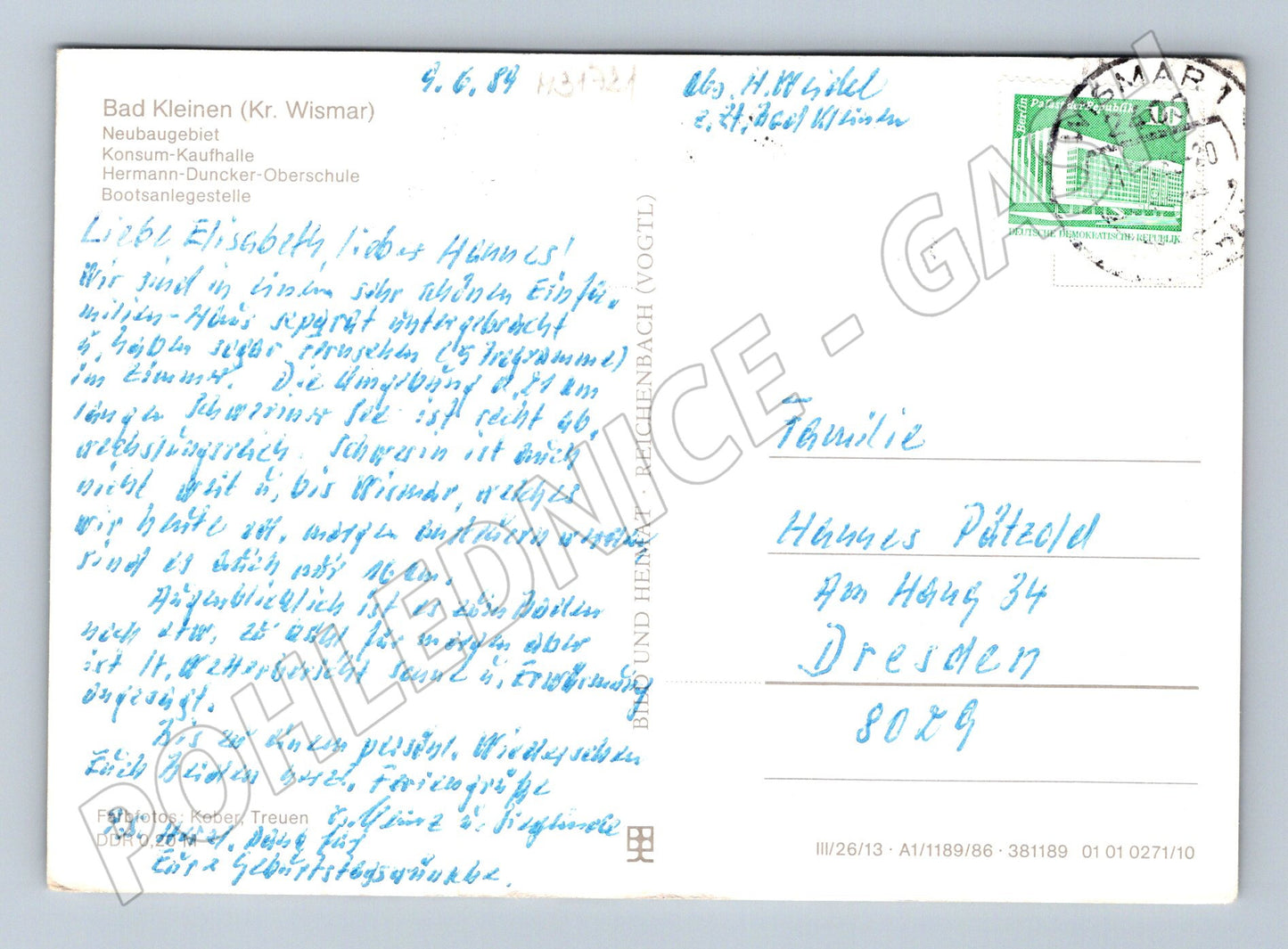 Pohlednice Německo Bad Kleinen více pohledů 1984 (M31721)