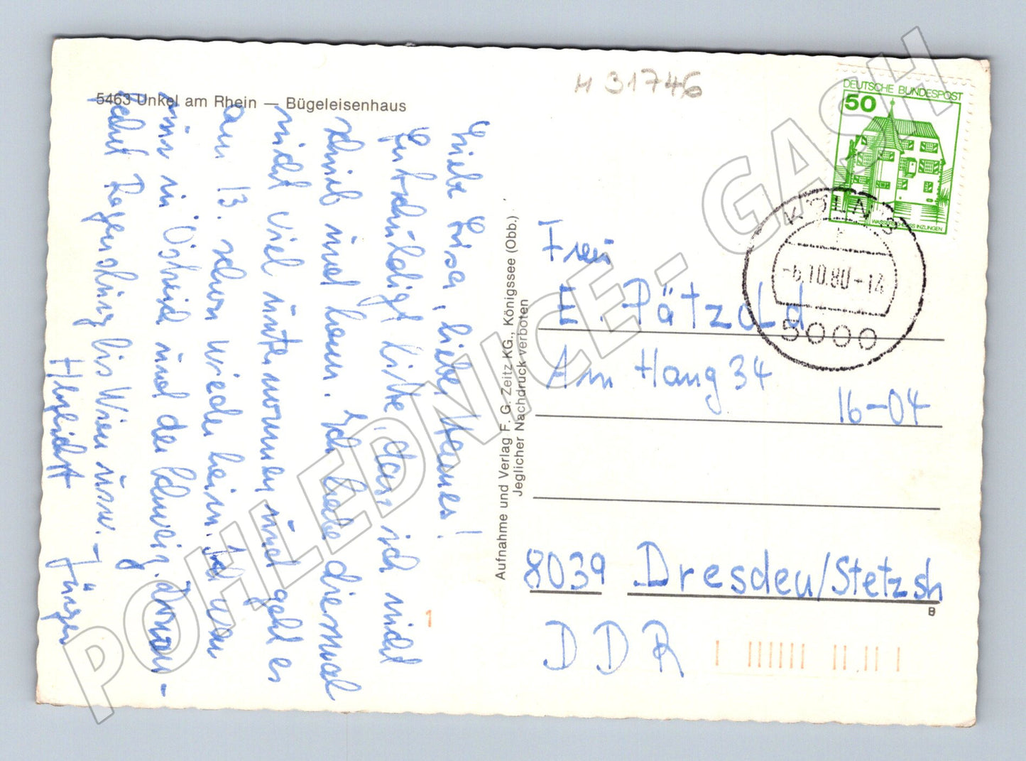 Pohlednice Německo Wetzlar historické domy 1970 (M31746)