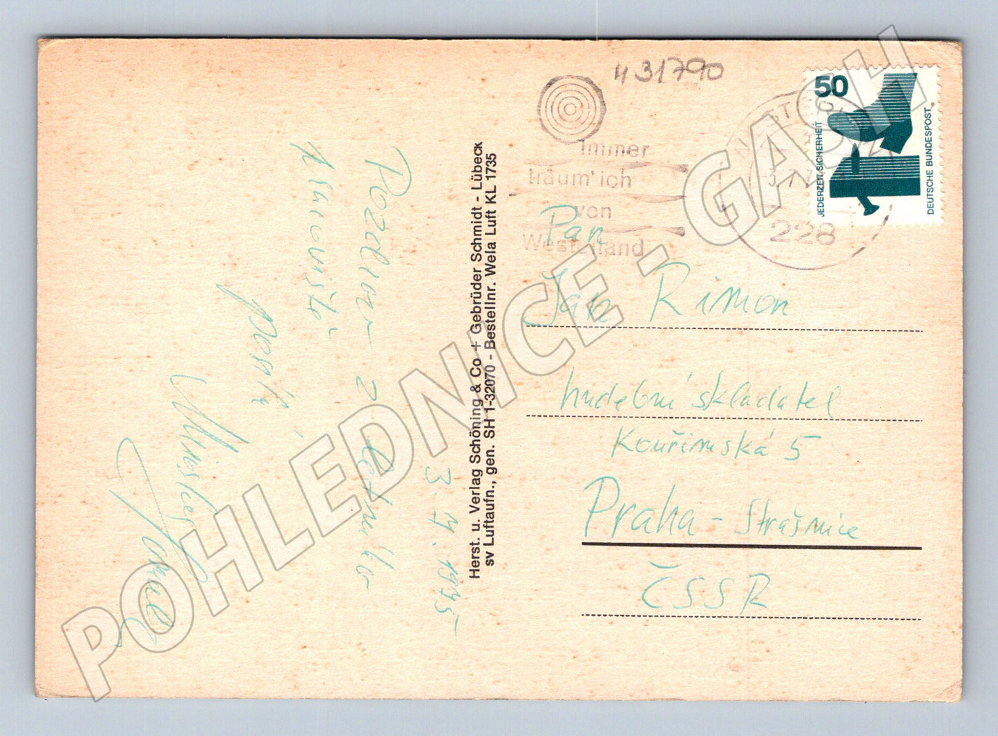 Pohlednice Německo Nordsee-Insel Sylt letecký pohled (M31790)