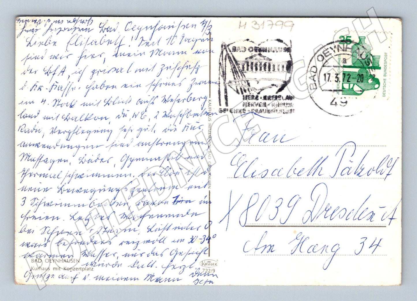Pohlednice Nemecko Bad Oeynhausen Kurhaus 1970 (M31799)
