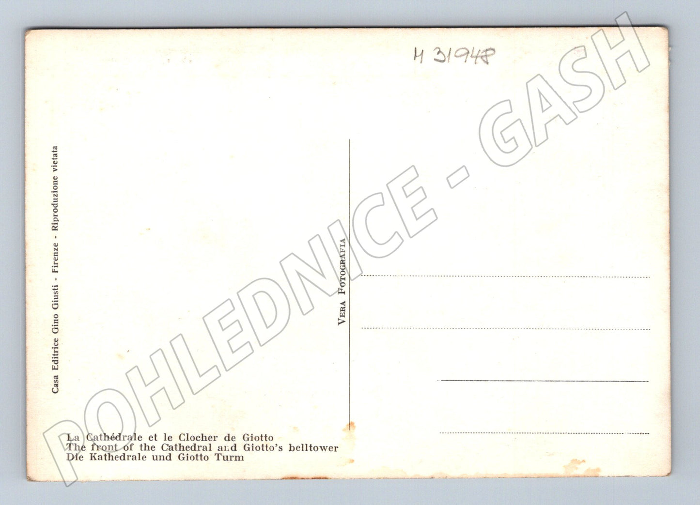 Pohlednice Itálie Florencie dóm a Giottova zvonice (M31948)