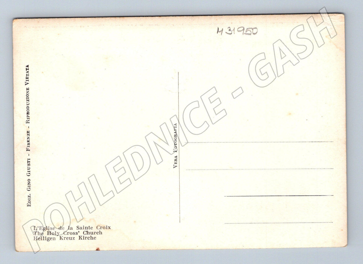 Pohlednice Itálie Florencie kostel Santa Croce (M31950)
