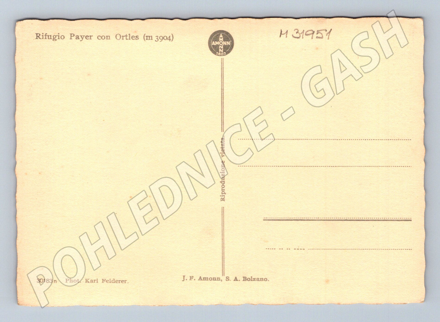 Pohlednice Itálie Ortles hora Rifugio Payer (M31951)