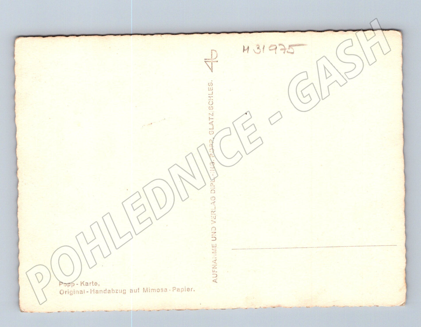 Pohlednice Německo Slezsko krajina s domy (M31975)