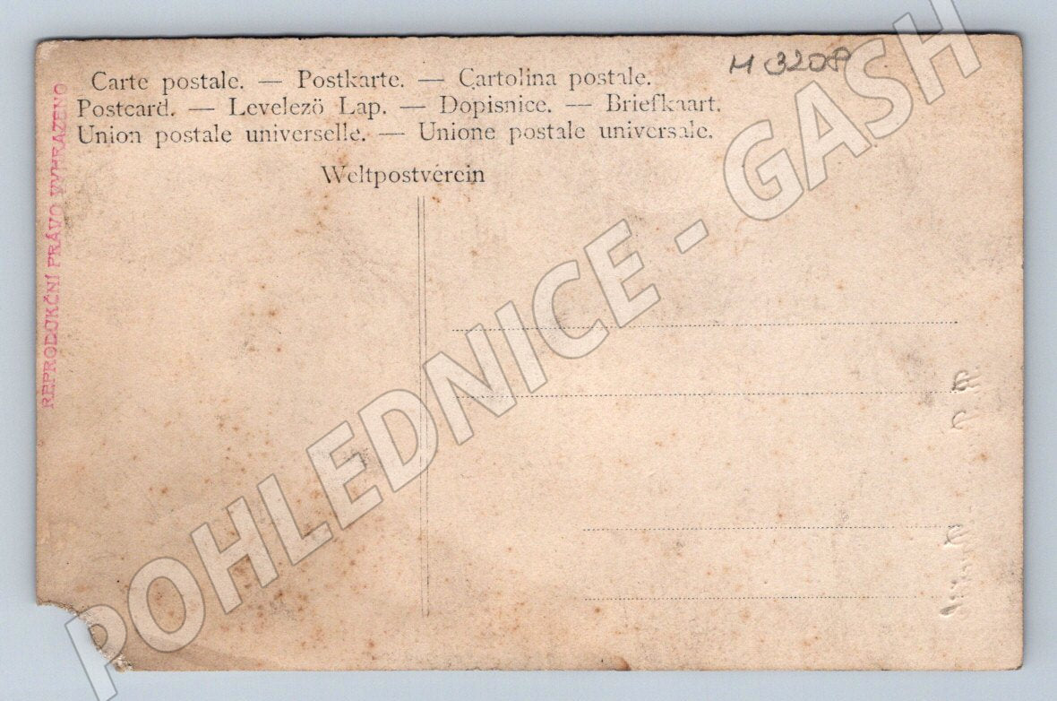 Pohlednice kočár s František Josef I.  (M3208)