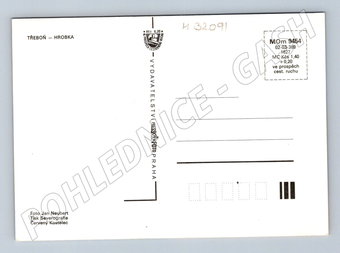 Pohlednice Třeboň Hrobka (M32091)