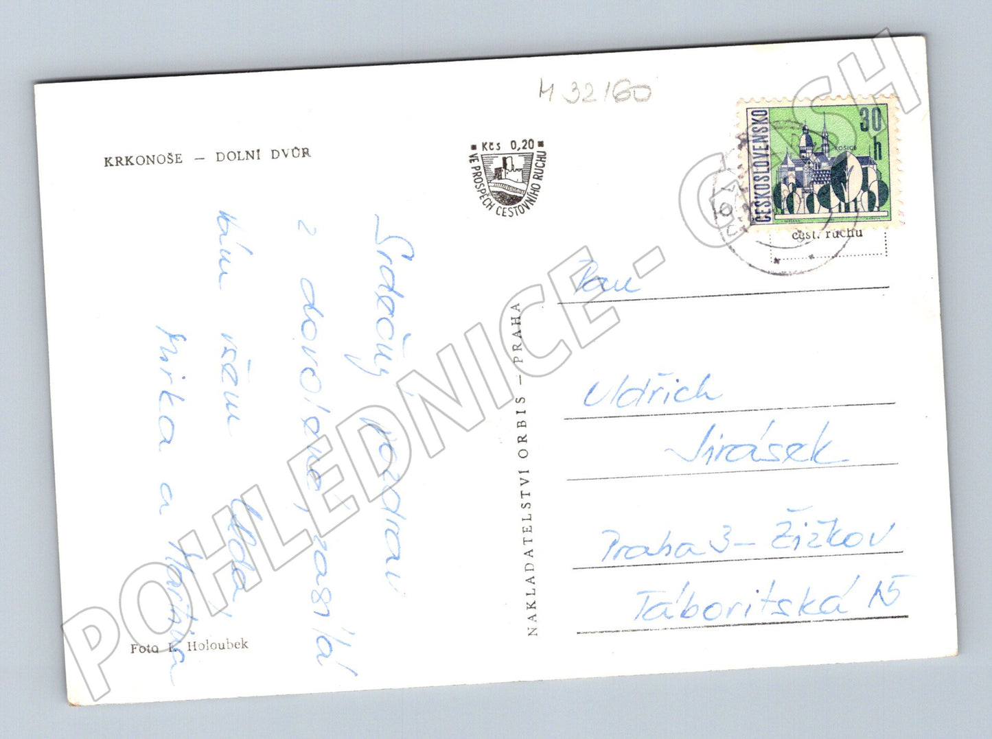 Pohlednice Krkonoše Dolní Dvůr zimní krajina (M32160)