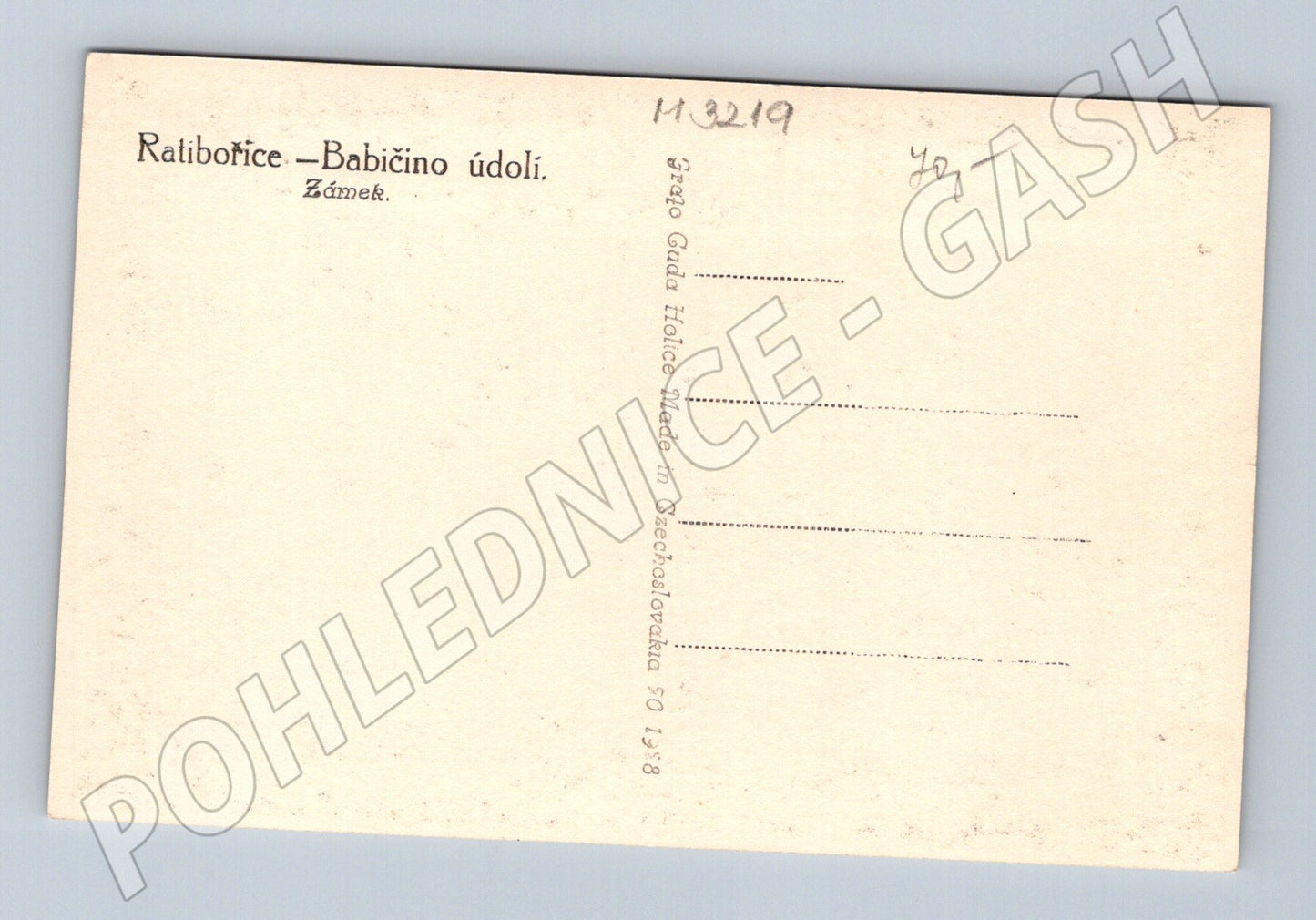 Pohlednice Ratibořice Babiččino údolí zámek (M3219)