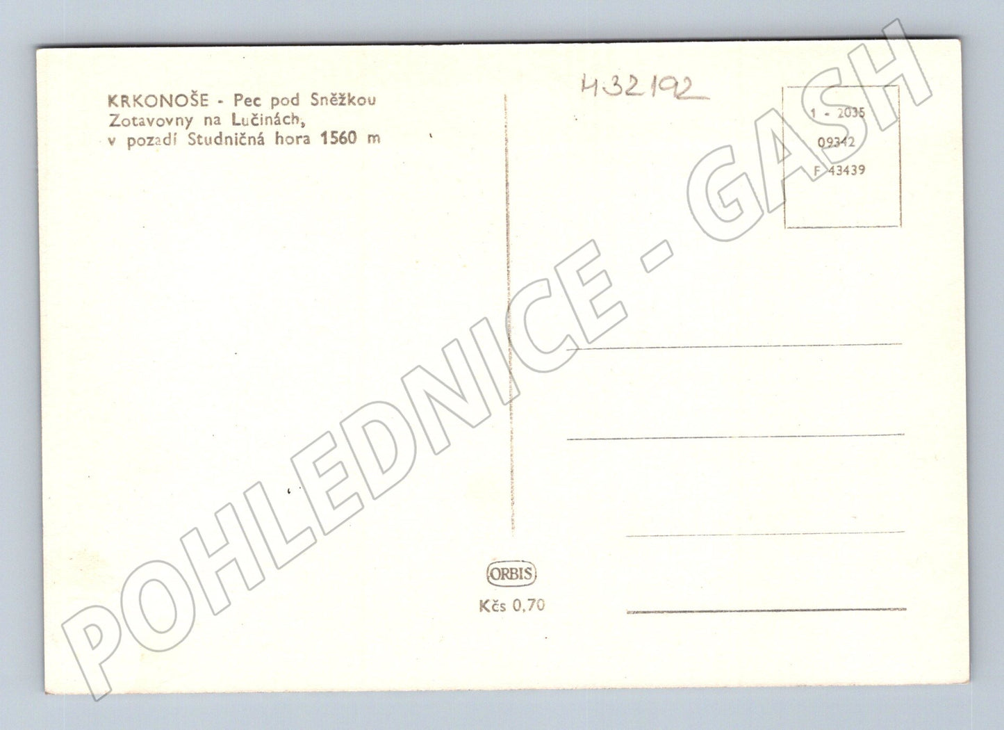 Pohlednice Krkonoše Pec p. Sněžkou Zotavovny Lučiny (M32192)