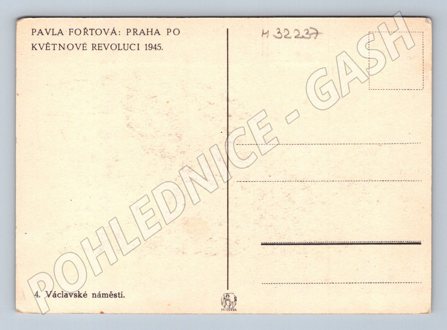 Pohlednice Praha Václavské náměstí po Květnové revoluci 1945 (M32237)