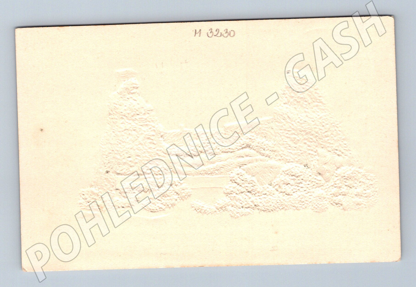 Pohlednice Trosky embosovaný reliéf Český ráj (M3230)