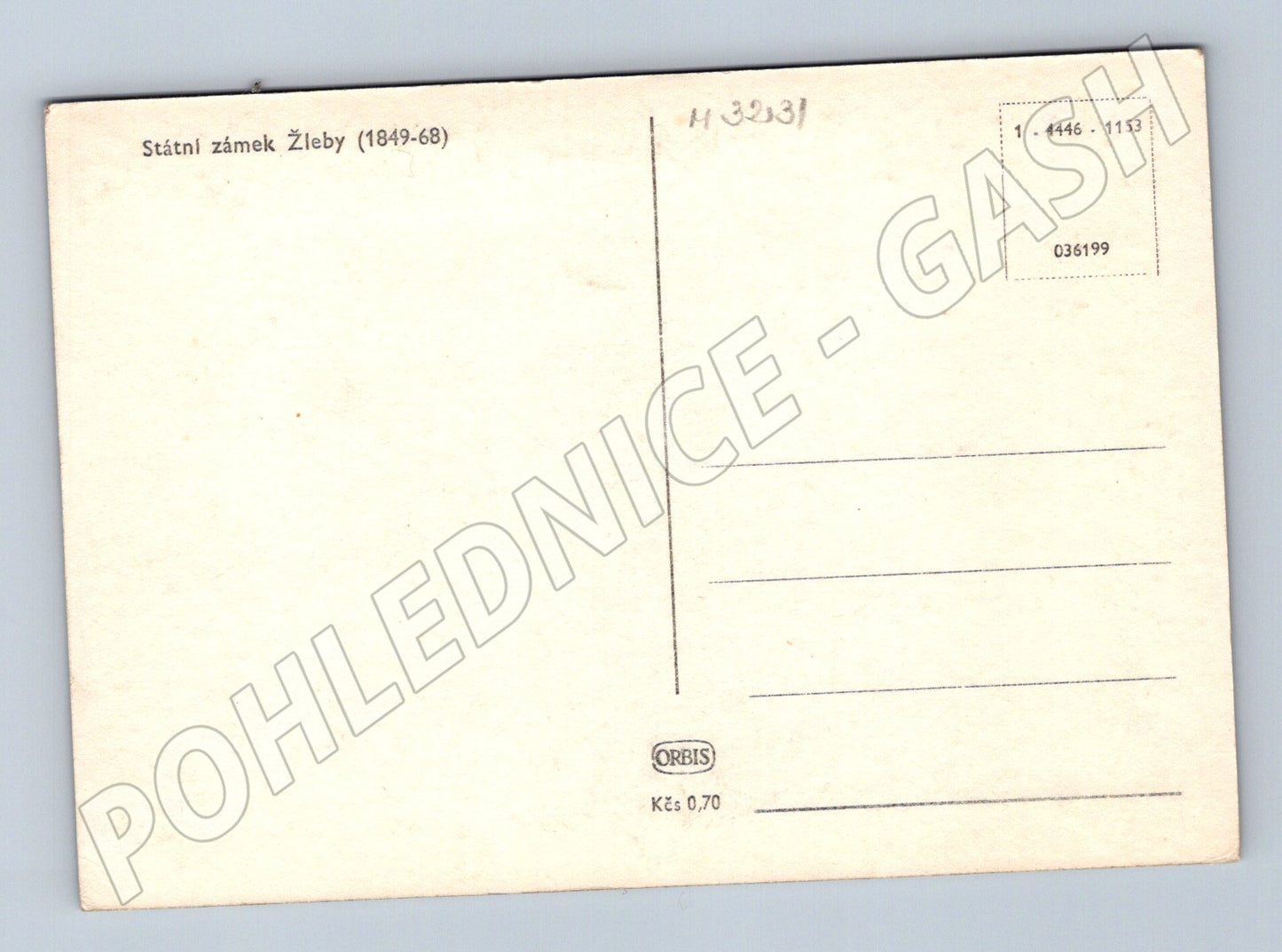 Pohlednice zámek Žleby rytířská síň interiér (M3231)