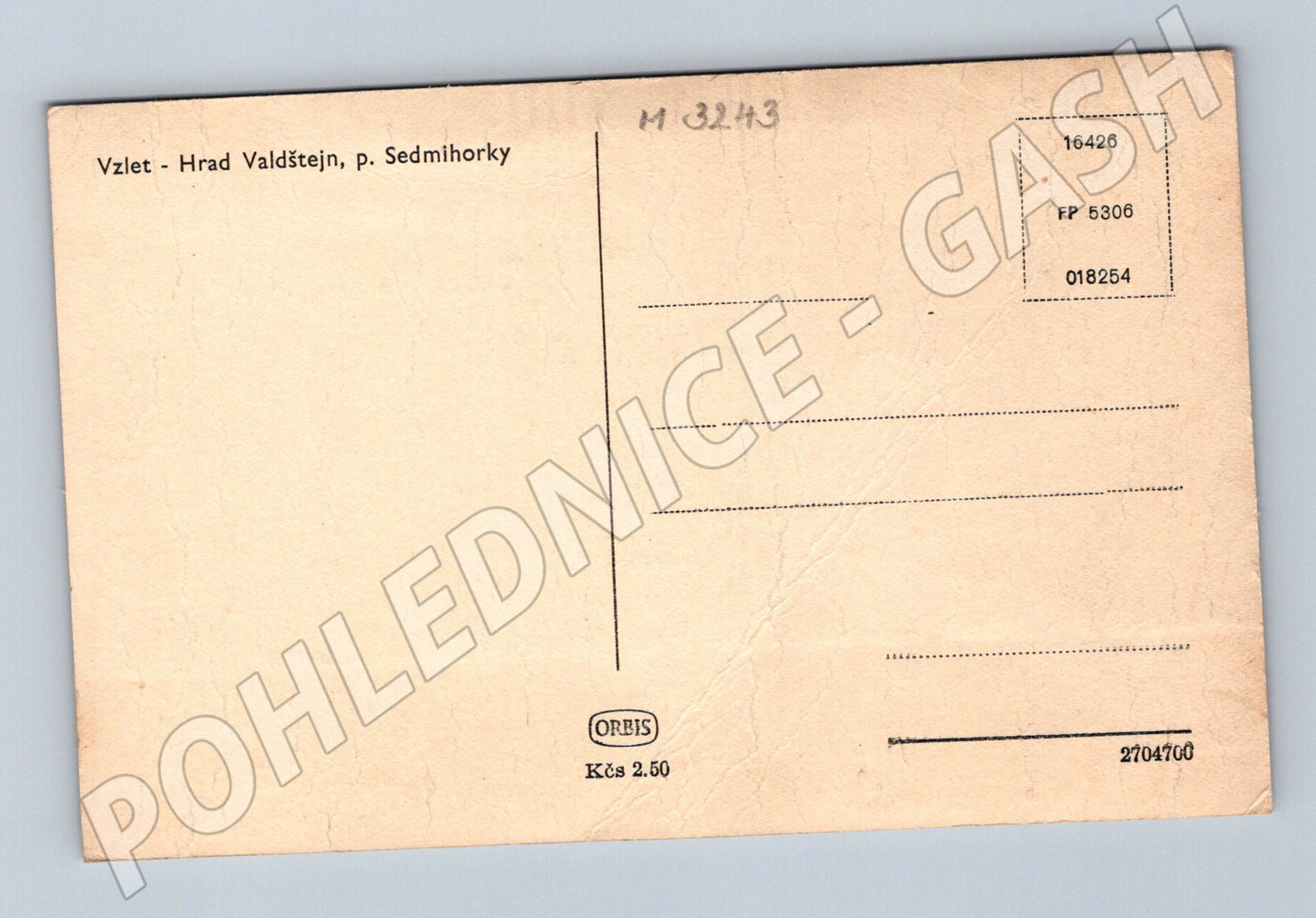 Pohlednice hrad Valdštejn Sedmihorky (M3243)
