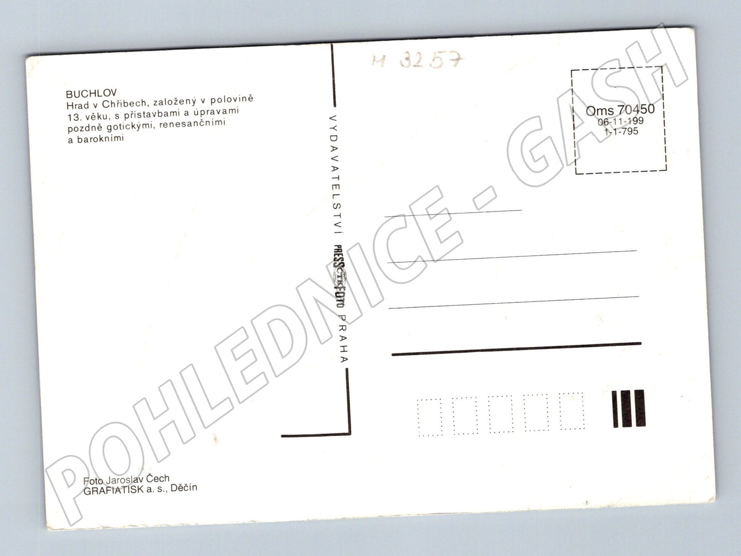 Pohlednice hrad Buchlov letecký pohled (M3257)