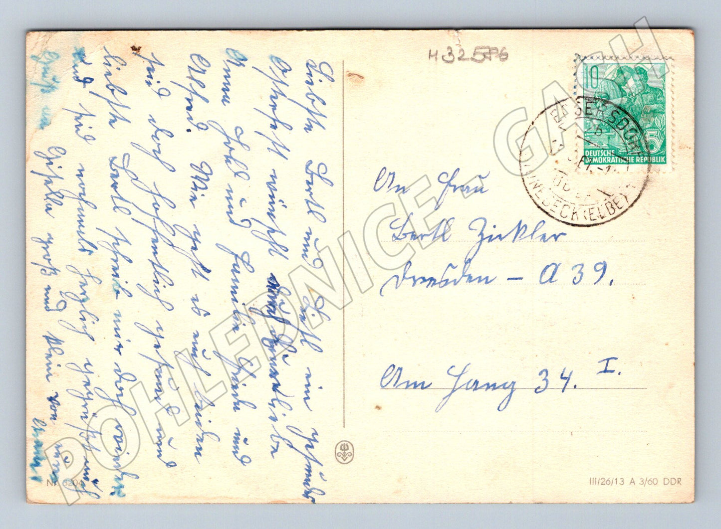 Pohlednice Německo Velikonoční zajíčci 196x (M32586)