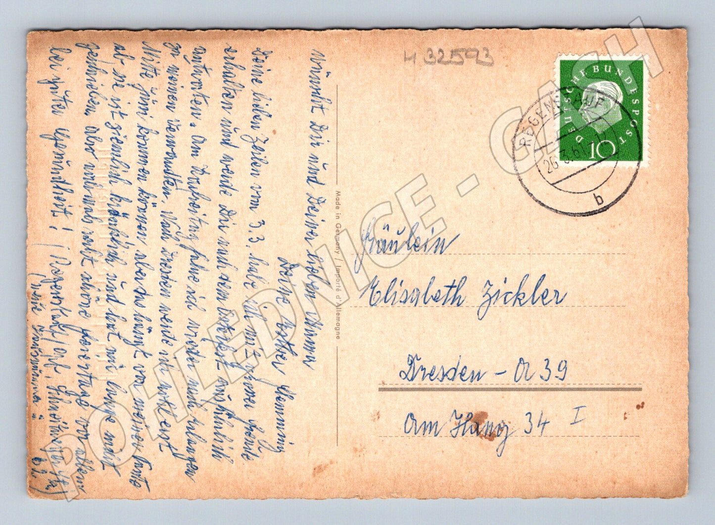 Pohlednice Německo Velikonoční květiny (M32593)