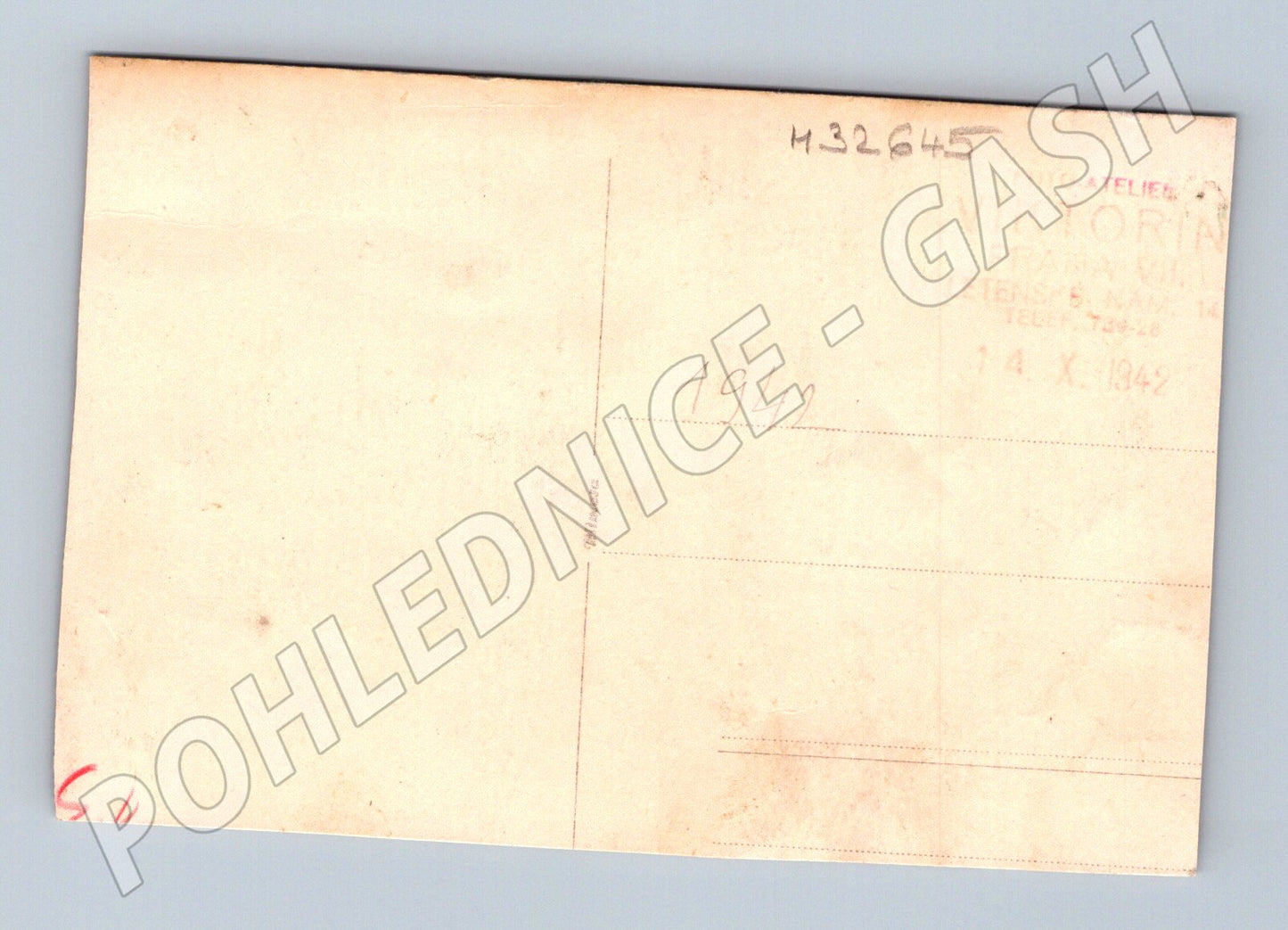 Pohlednice Praha miminko ateliér Viktorin 1942 (M32645)