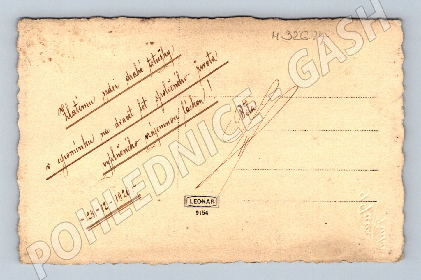 Stará fotografie ženský portrét 1920 (M32674)
