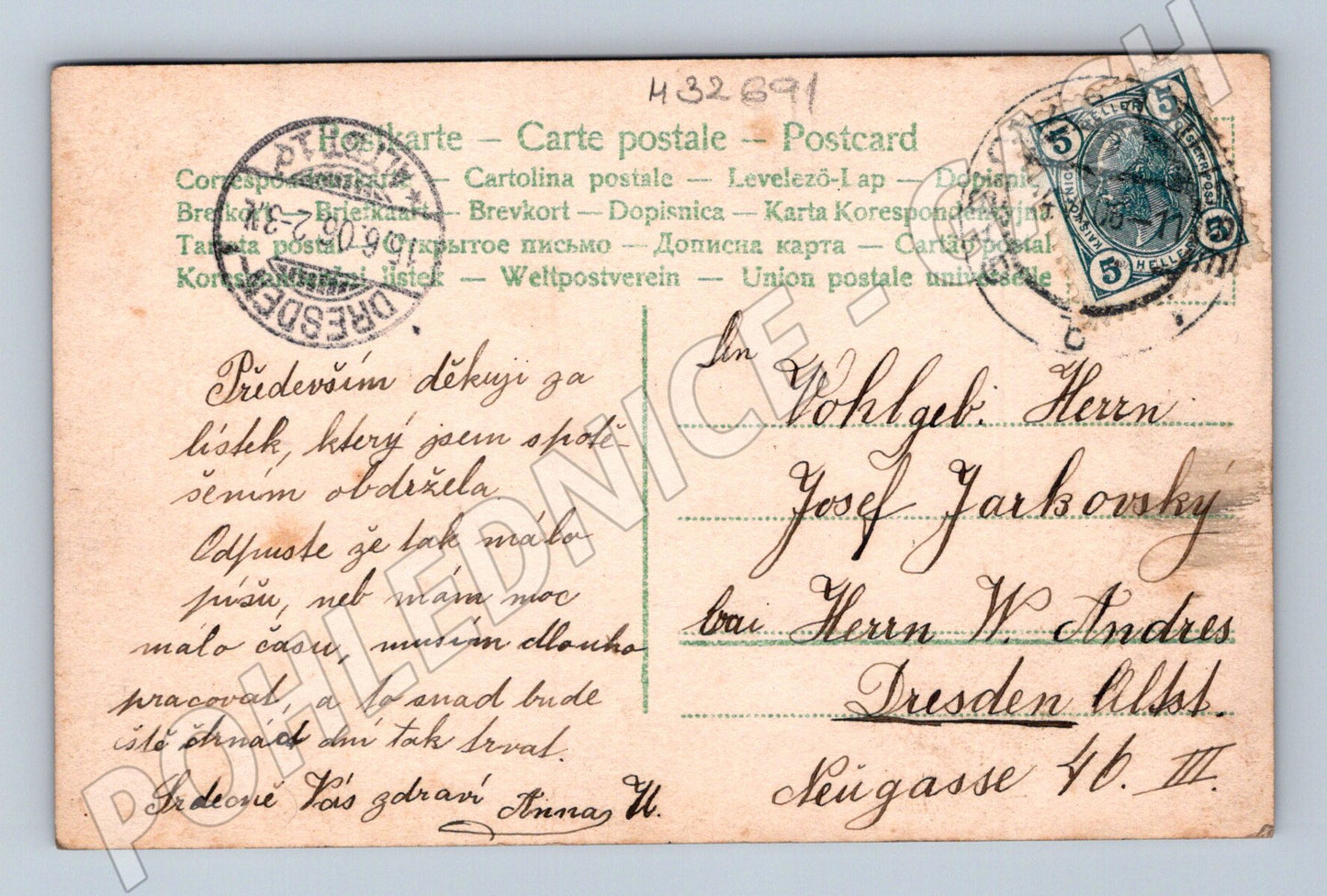 Pohlednice Německo mladá žena v krojovém oděvu (M32691)