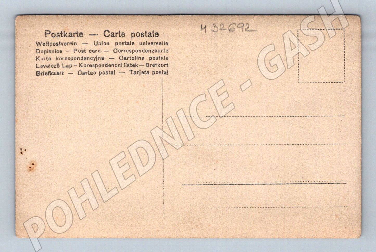 Pohlednice Portrét ženy v klobouku a palmami (M32692)