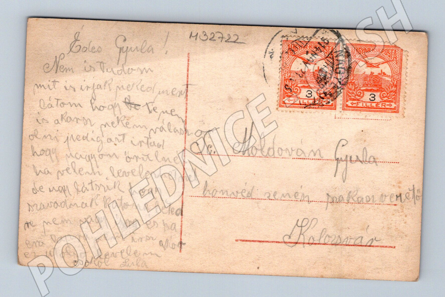 Pohlednice Maďarsko žena zakrývá tvář umělecký motiv (M32722)