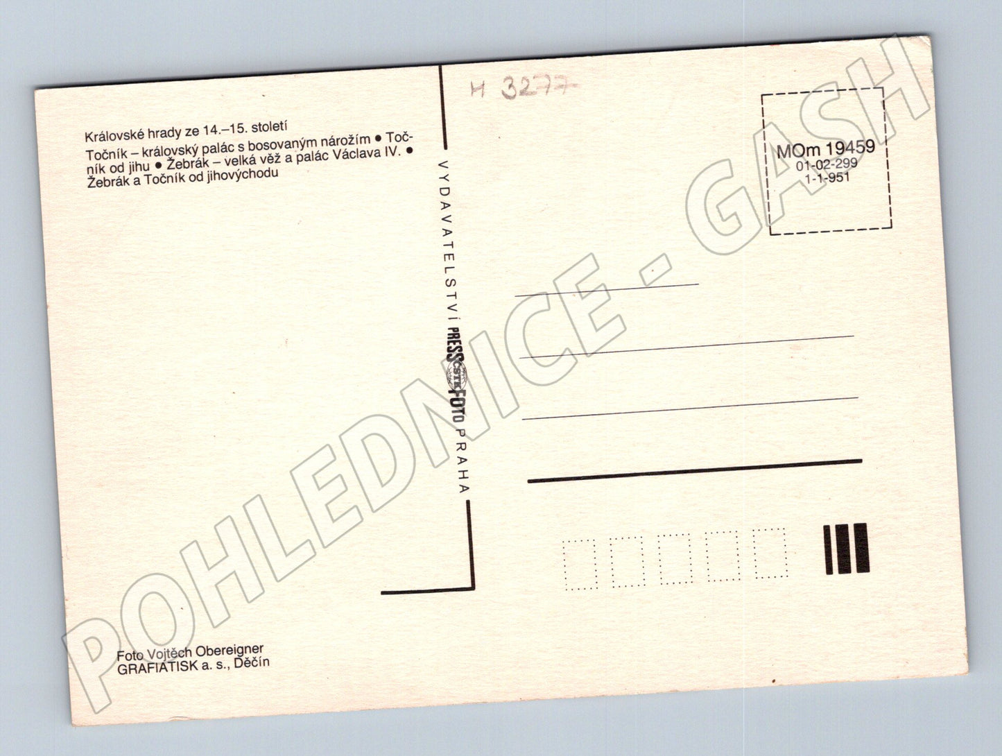 Pohlednice hrady Žebrák a Točník koláž (M3277)