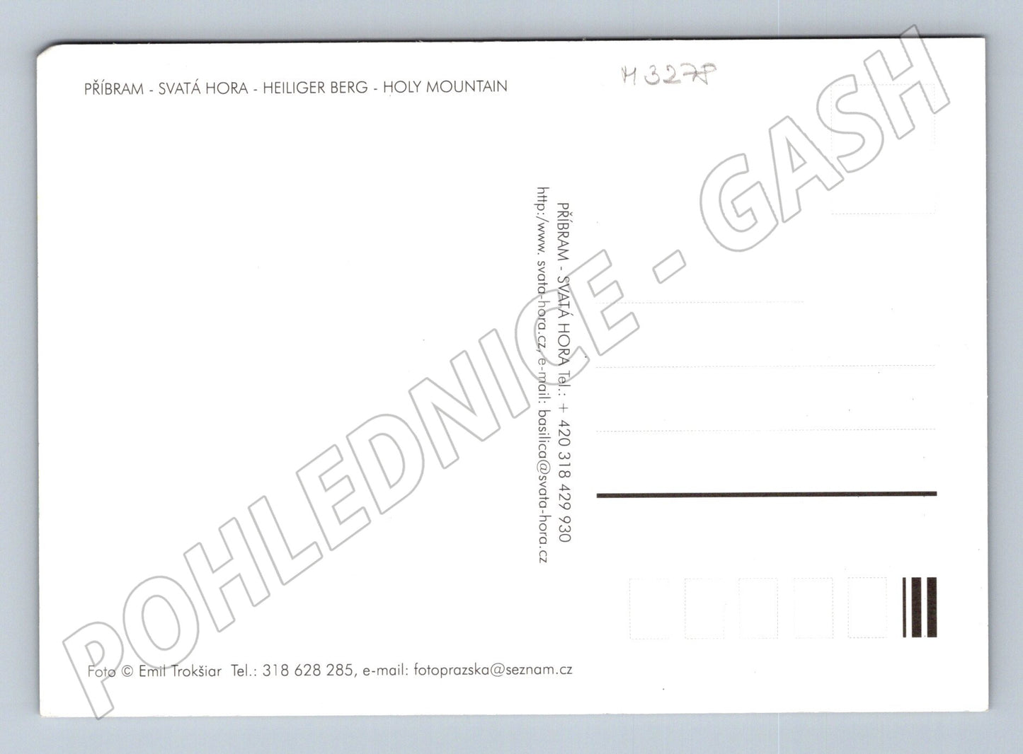 Pohlednice Příbram Svatá Hora večerní (M3278)