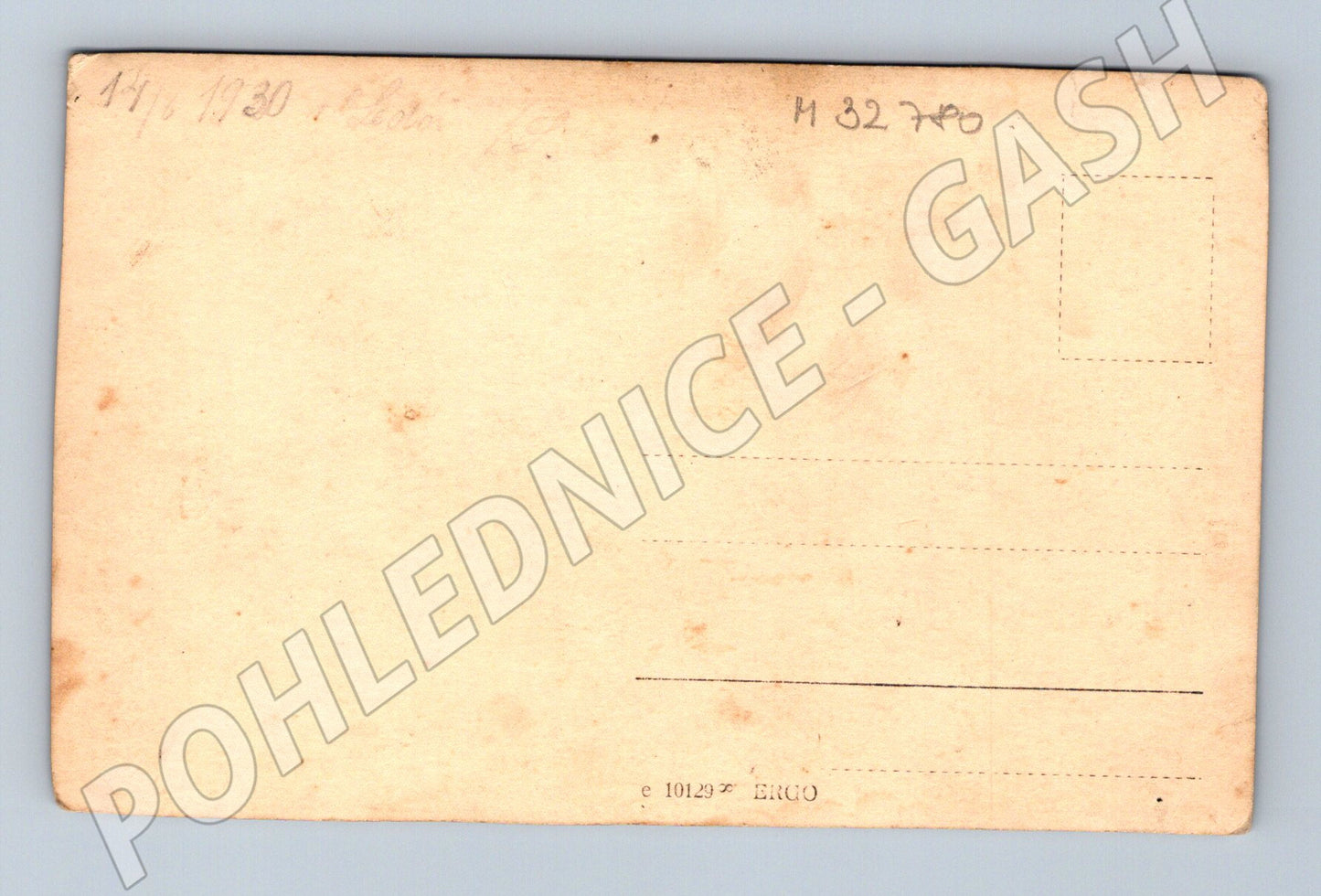 Pohlednice rodinný portrét žena se dvěma dětmi 1930 (M32780)